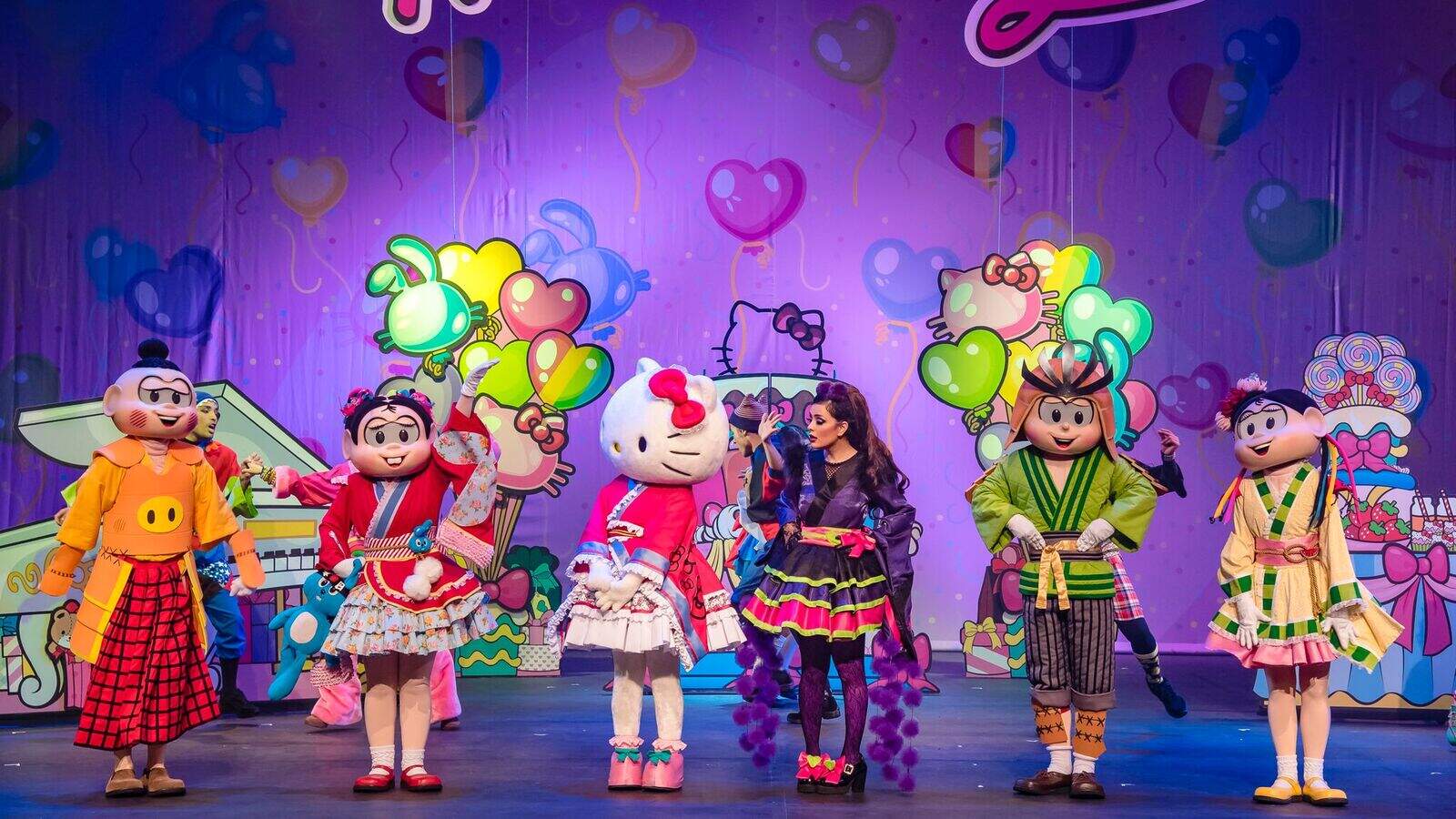 Resultado de imagem para Turma da MÃ´nica e Hello Kitty no Teatro Bradesco do Rio
