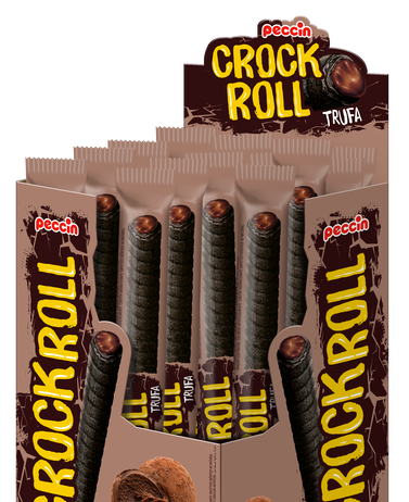 Peccin S.A apresenta o Crock Roll sabor Trufa