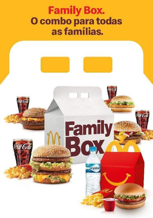 McDonald's apresenta Family Box, com combos para todas as famílias
