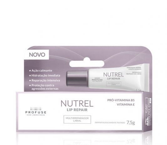 Profuse lança Nutrel Lip Repair, terapia diária para lábios ressecados