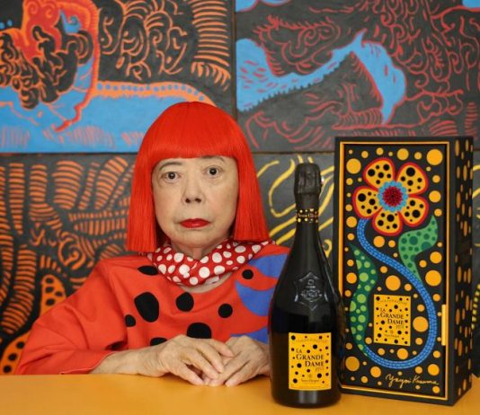 Yayoi Kusama ilustra champagne Veuve Clicquot