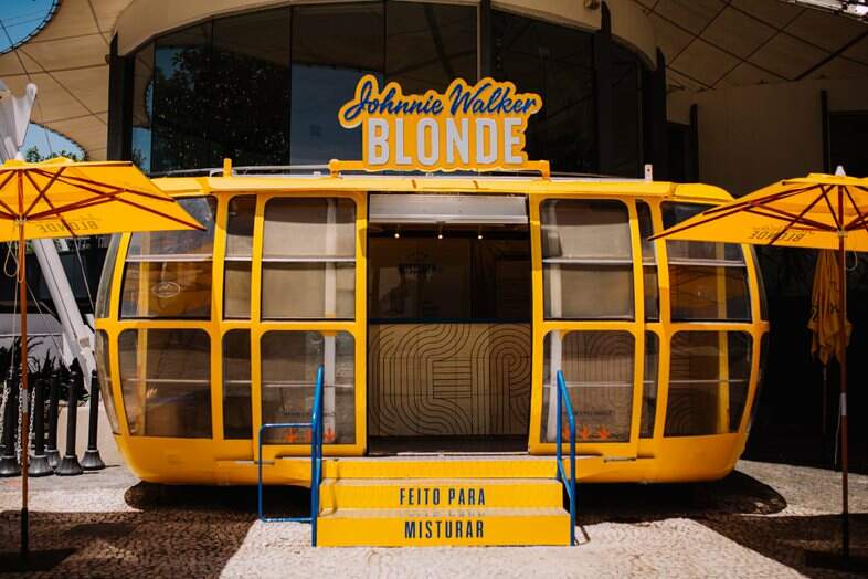 Johnnie Walker Blonde, novo uísque da marca, faz ação no Parque Bondinho